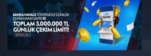 Banka Havale Günlük Çekim
